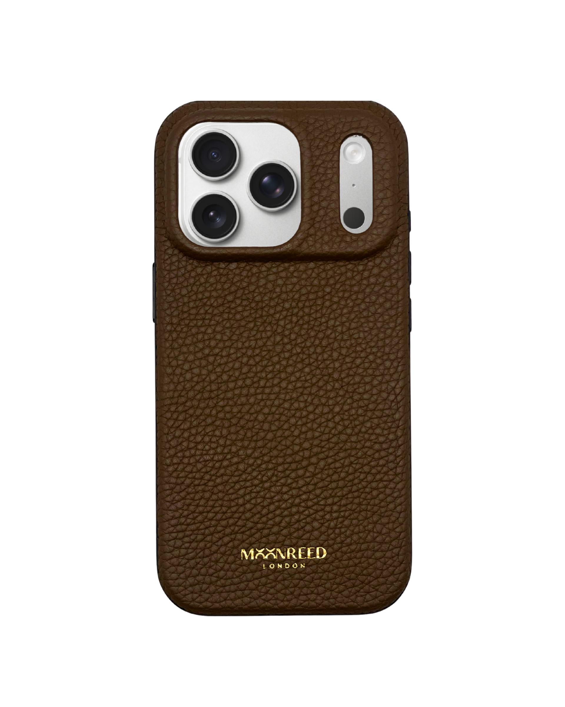 iPhone 17 Pro Max - Personalised Leather Case with Gold Monogram