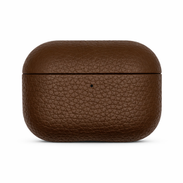 AirPods Pro 3 – The Classic Personalised Leather Case — Mocha Brown