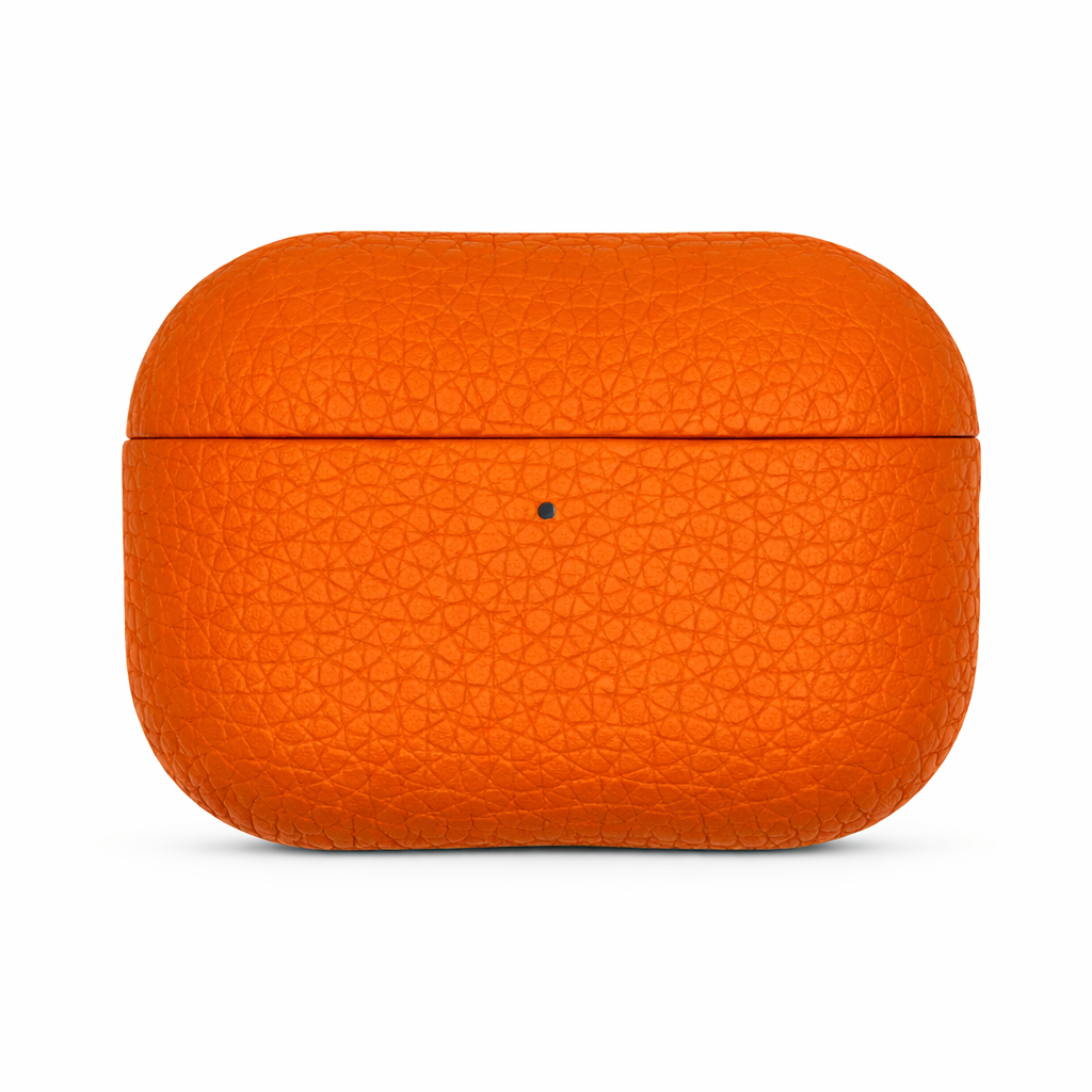 AirPods Pro 3 Personalised Leather Case with Gold Monogram | Moonreed