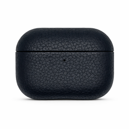 AirPods Pro 3 – The Classic Personalised Leather Case — Midnight Black