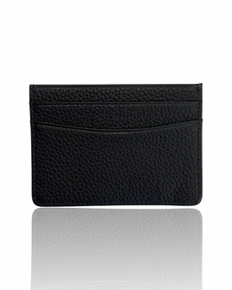 Signature Cardholder – Personalised Leather Wallet — Midnight Black